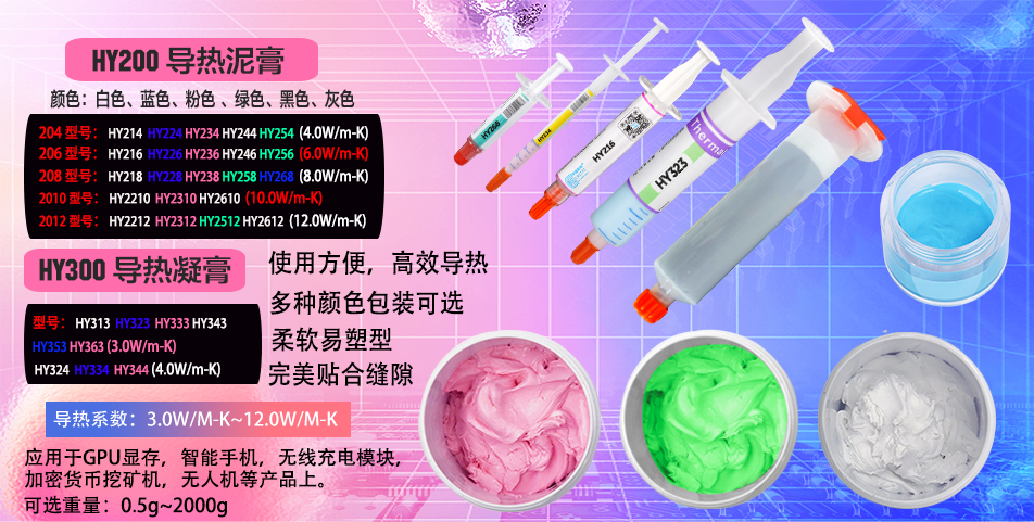 导热泥膏/导热凝膏